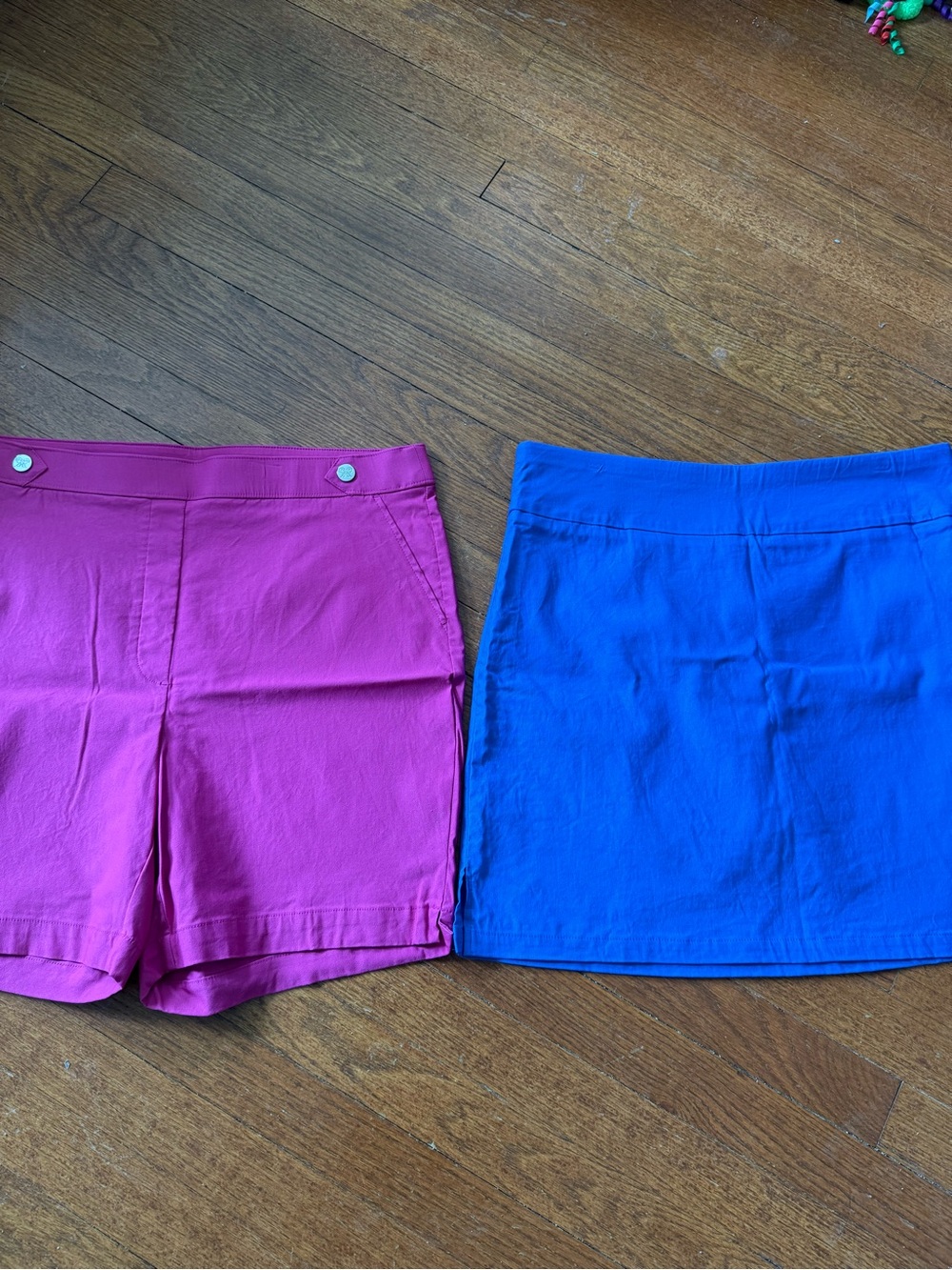 Rafaella Pink Shorts & Blue Skort Set